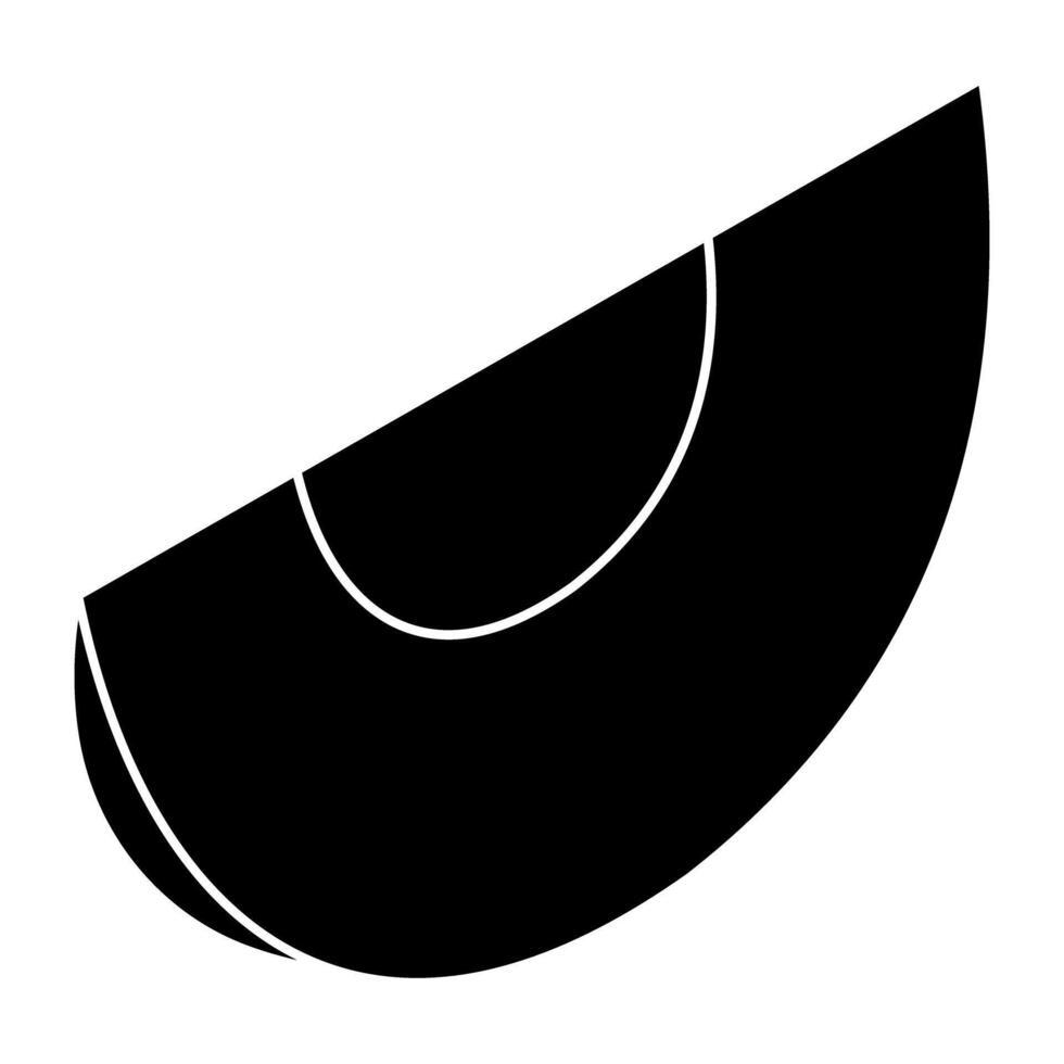 Creative design icon of melon vector