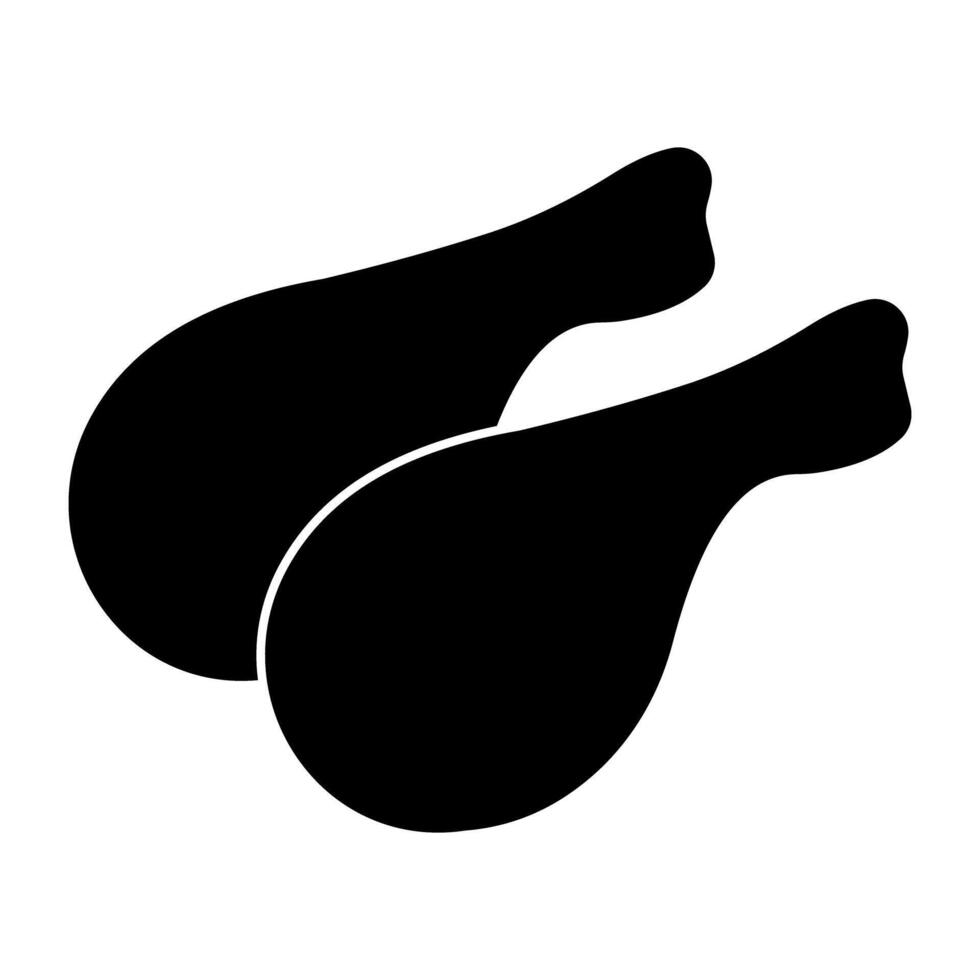A beautiful design icon of chicken leg vector