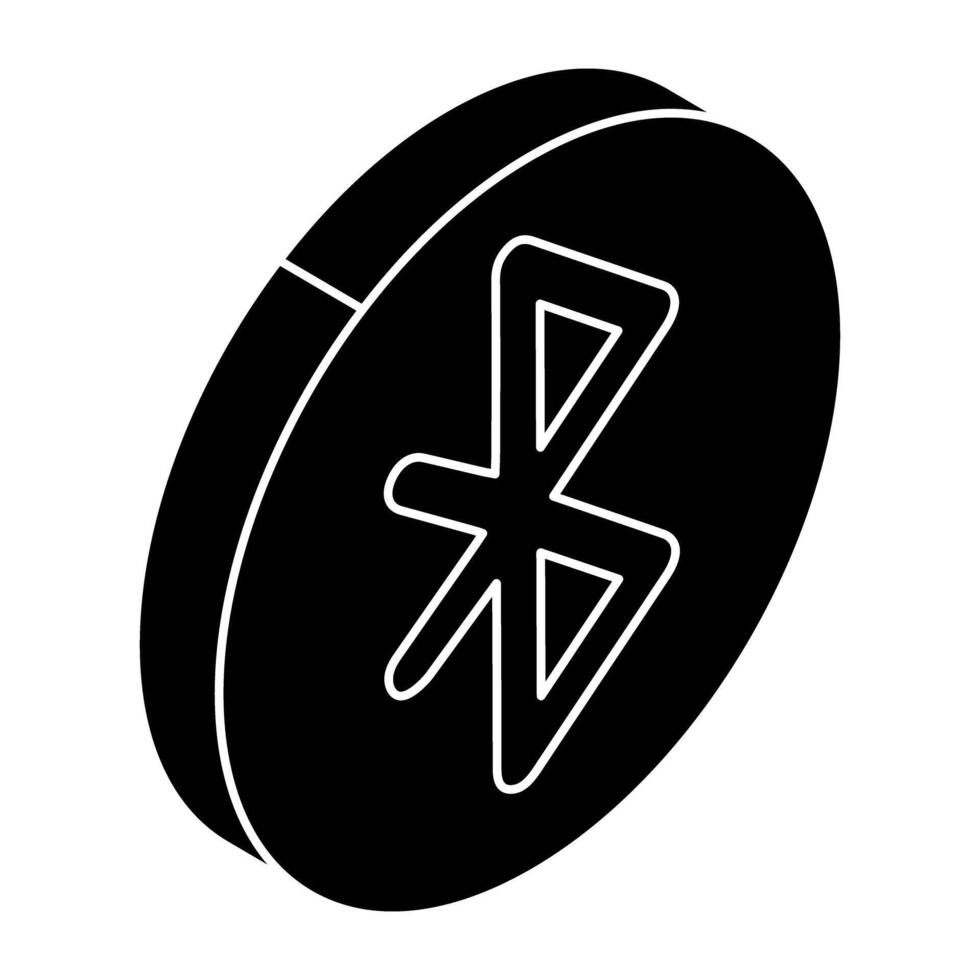 Bluetooth sign icon in modern design vector