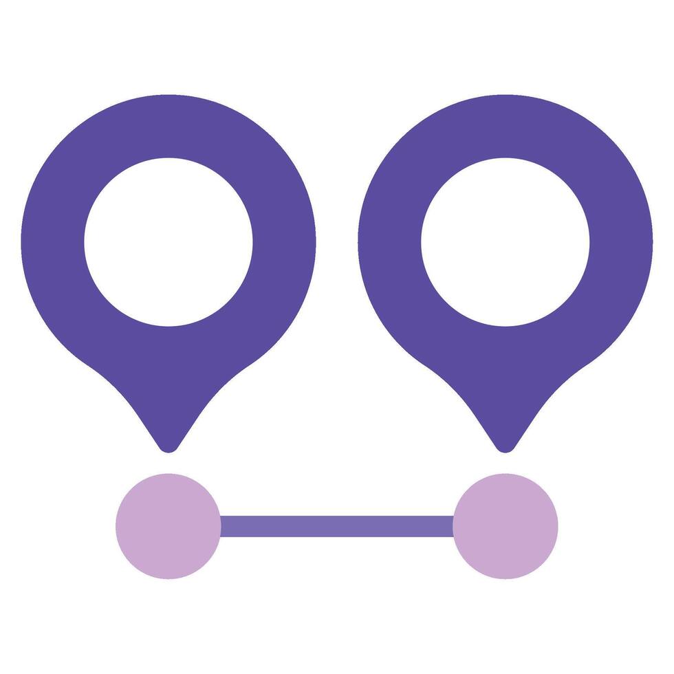 Distance icon for web, app, infographic, etc vector