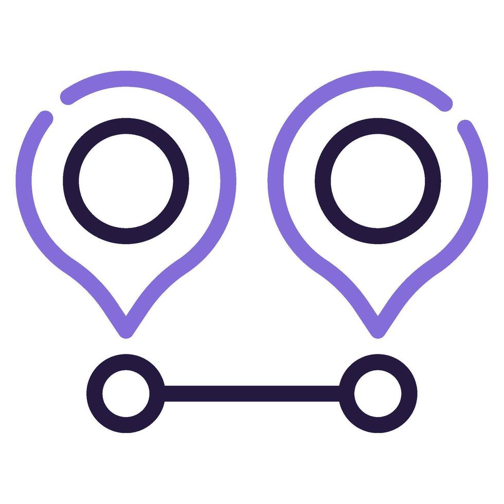 Distance icon for web, app, infographic, etc vector