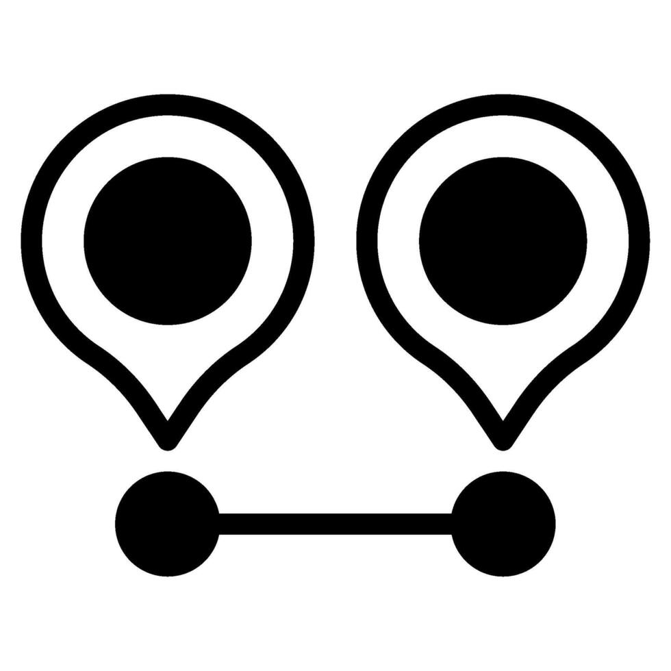 Distance icon for web, app, infographic, etc vector