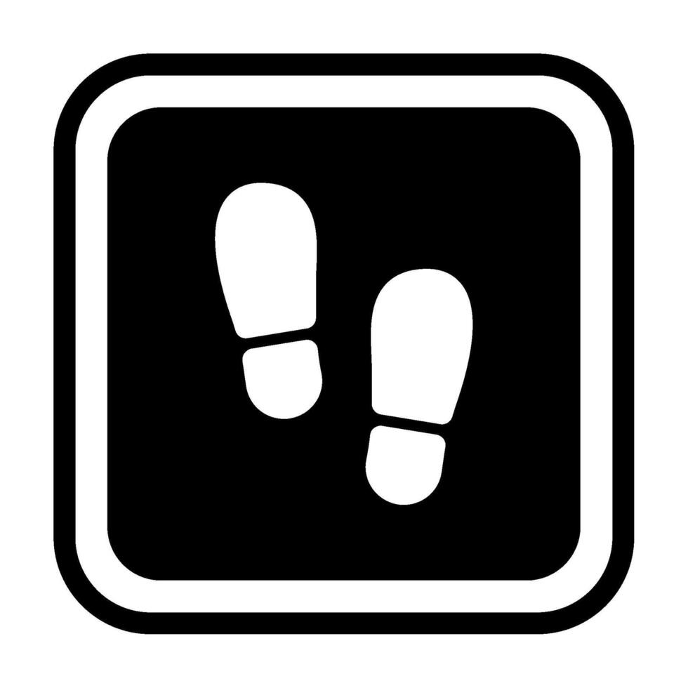 Footprint icon for web, app, infographic, etc vector