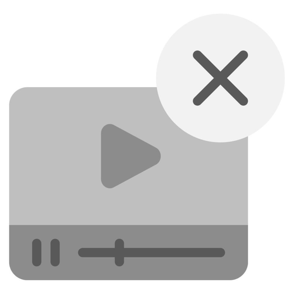 No Videos icon for web, app, infographic, etc vector