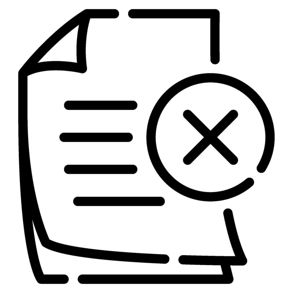 No Documents icon for web, app, infographic, etc vector