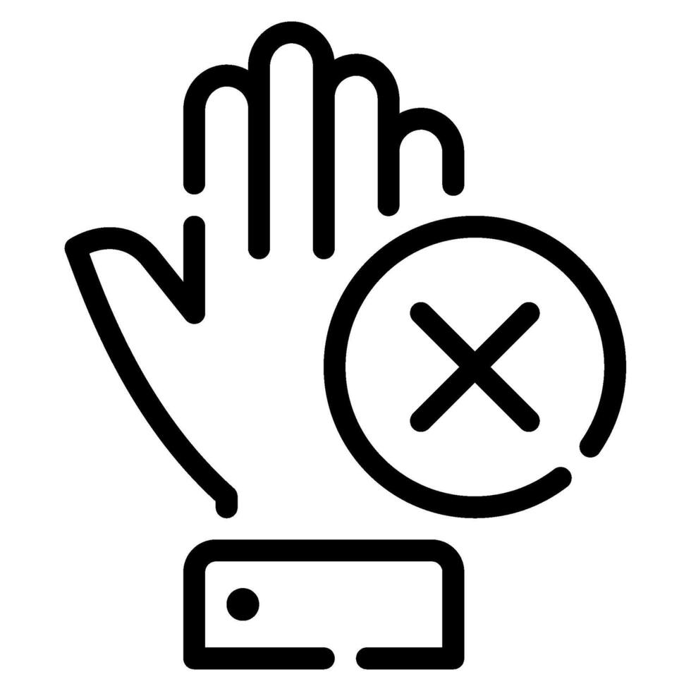 No Access icon for web, app, infographic, etc vector