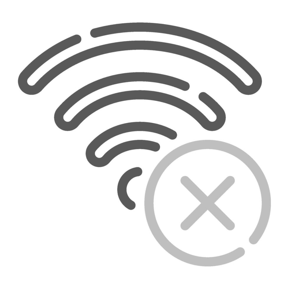 No Connection icon for web, app, infographic, etc vector