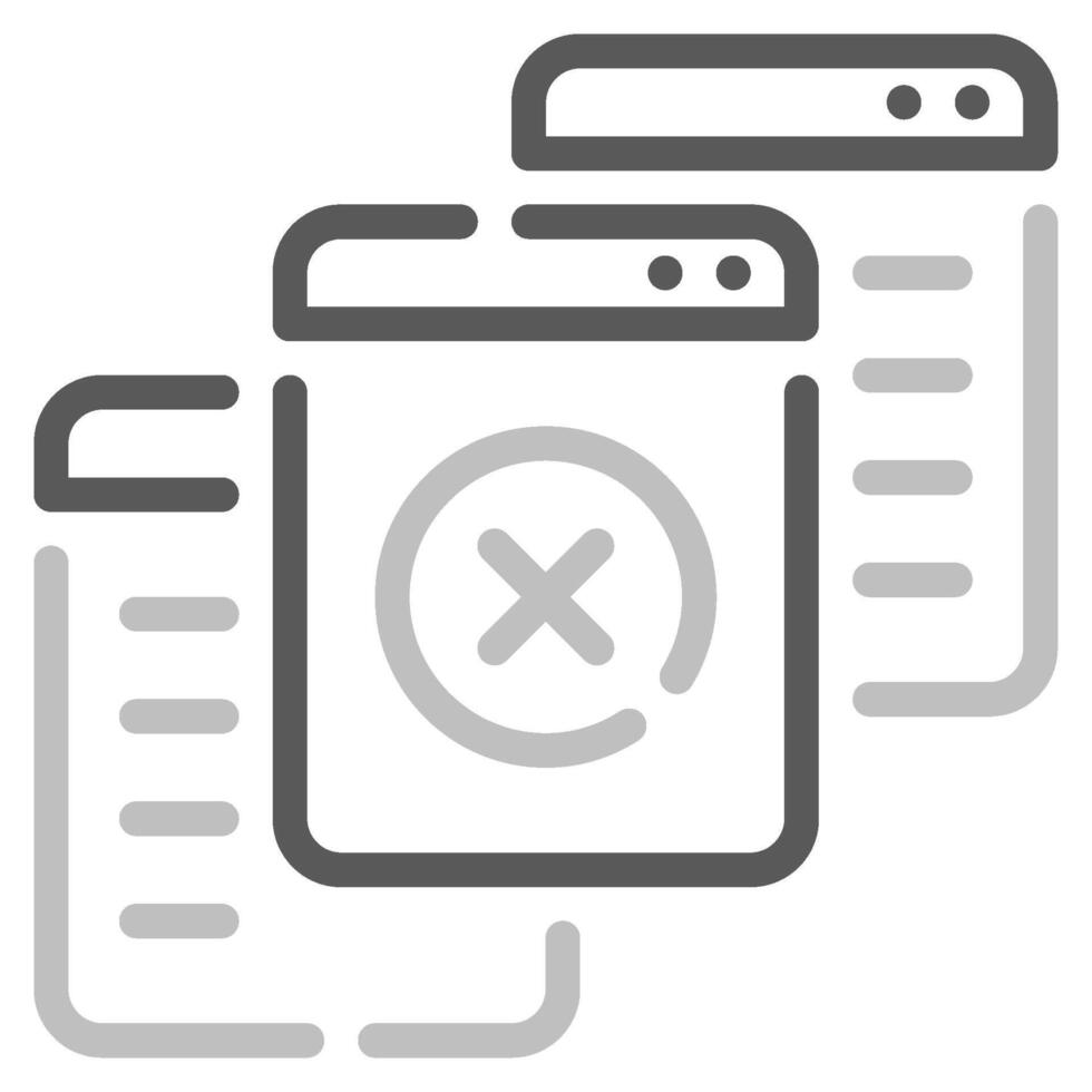 No Content icon for web, app, infographic, etc vector
