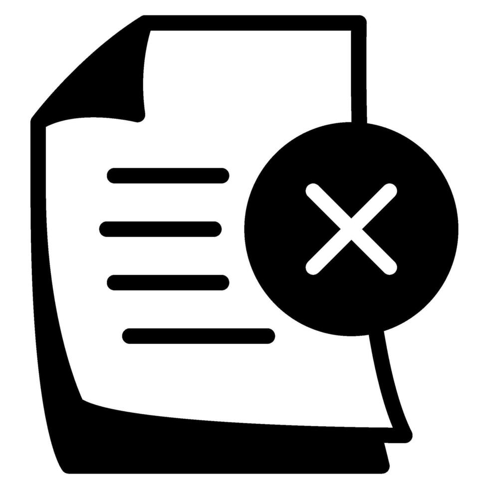 No Documents icon for web, app, infographic, etc vector
