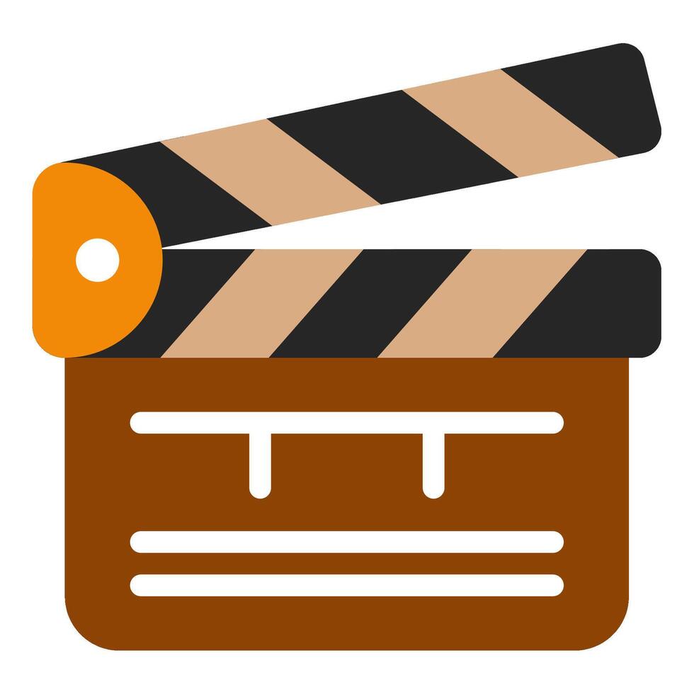 Clapboard icon for web, app, infographic, etc vector