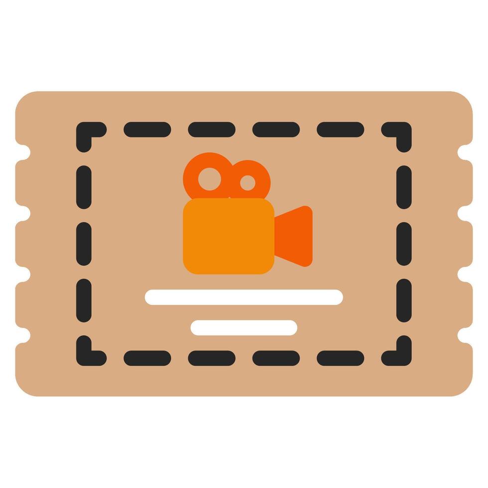 Ticket icon for web, app, infographic, etc vector