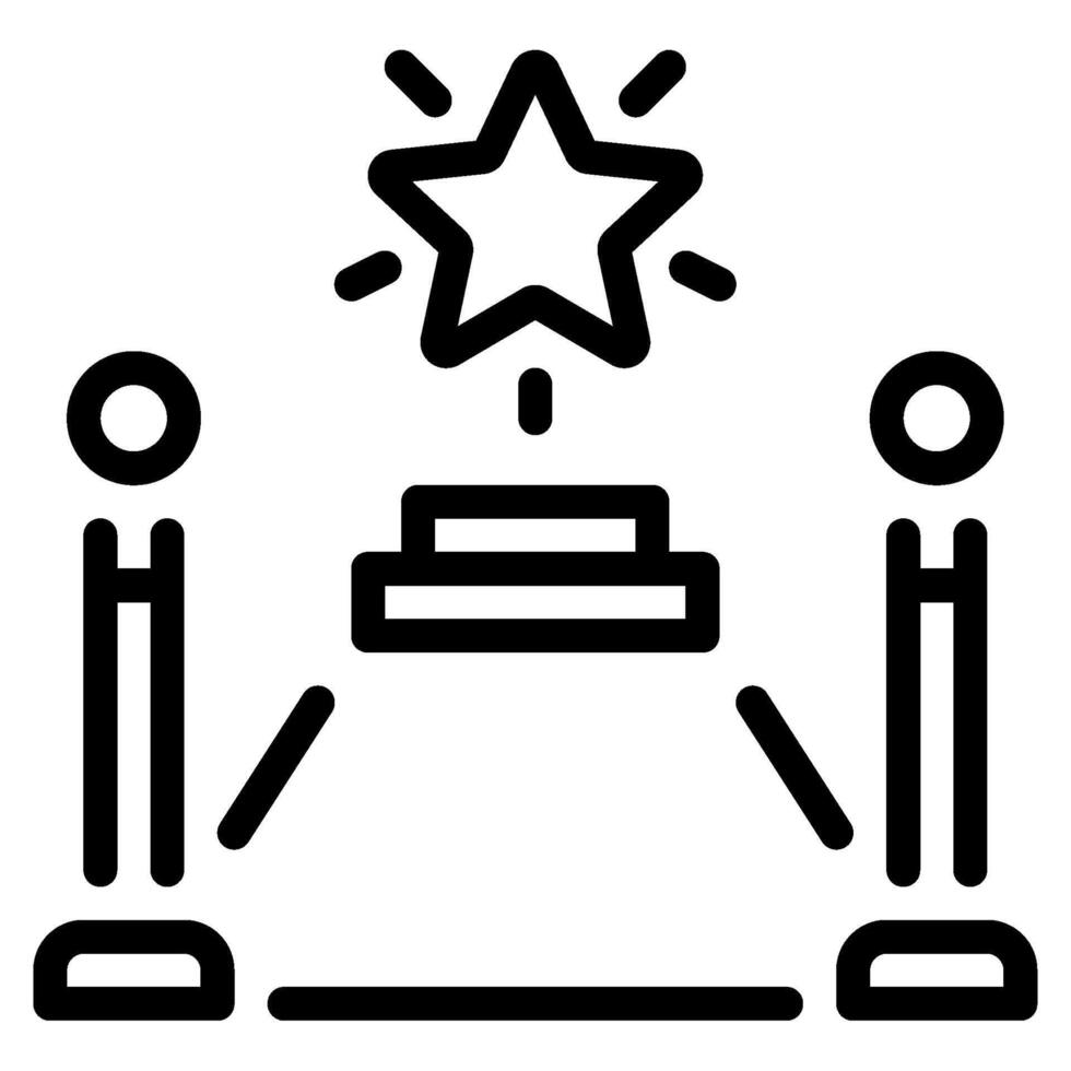 Red Carpet icon for web, app, infographic, etc vector