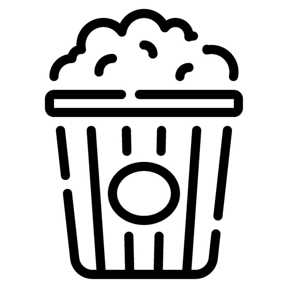 Popcorn icon for web, app, infographic, etc vector