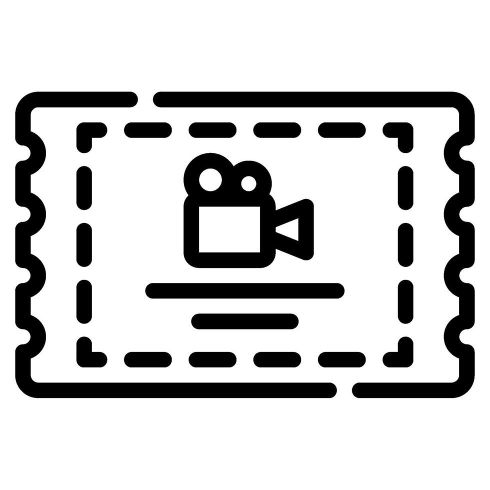 Ticket icon for web, app, infographic, etc vector