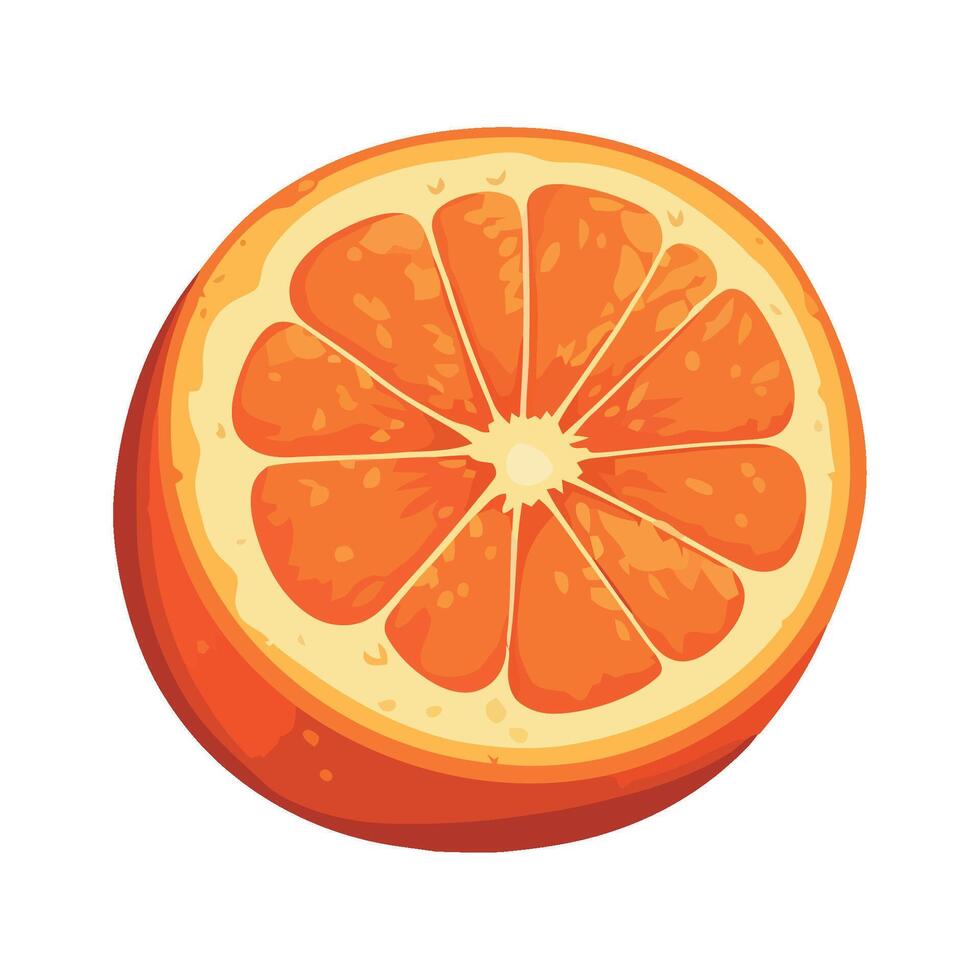 Fresh citrus slices, healthy summer refreshment design isolated vector
