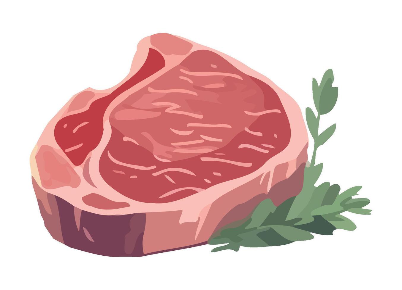 Fresh pork fillet, a gourmet meal icon icon isolated vector