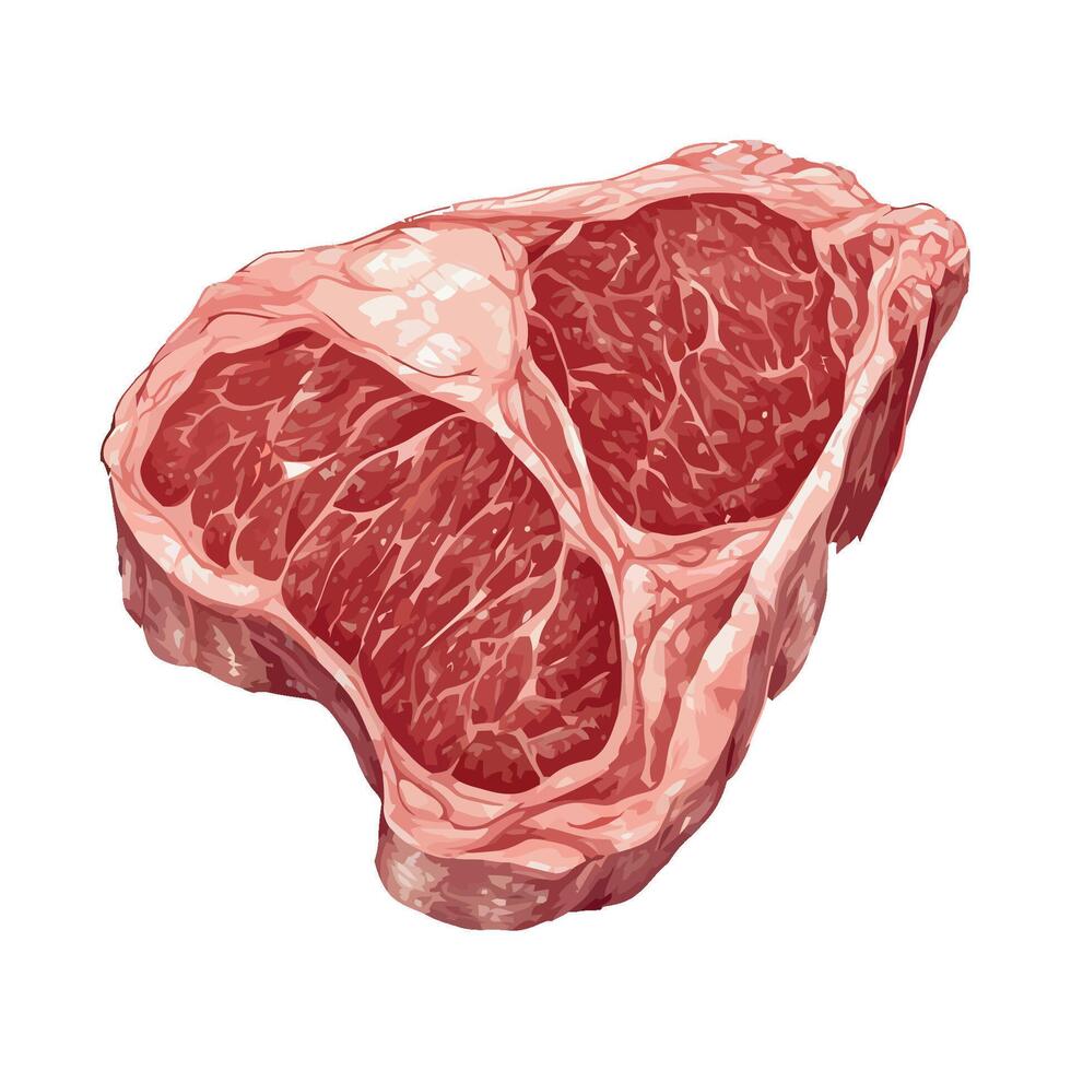 Freshly butchered meat for gourmet cooking icon isolated vector