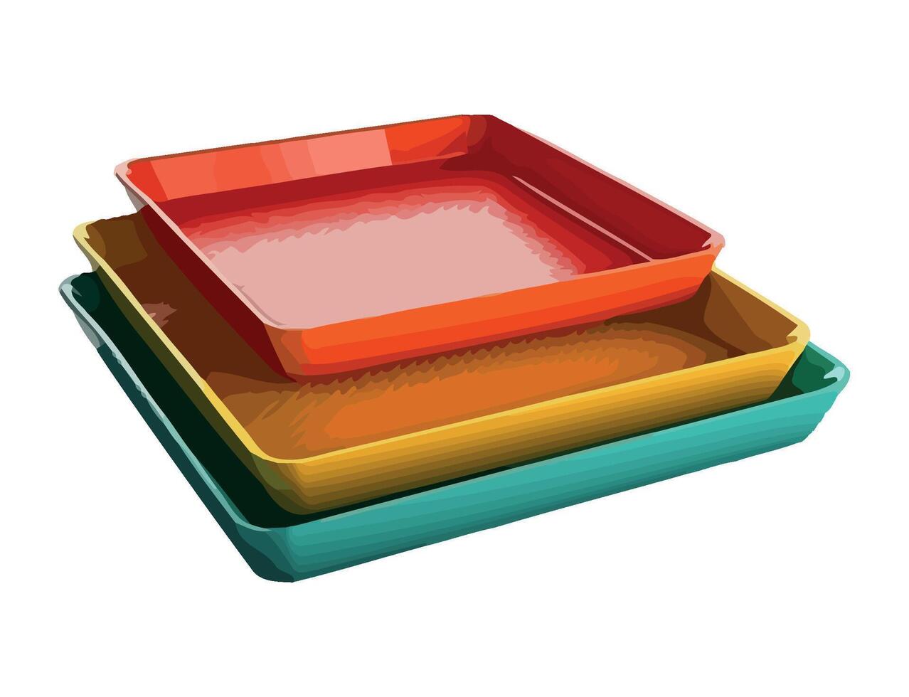 Vibrant plastic containers hold color paint variations icon isolated vector