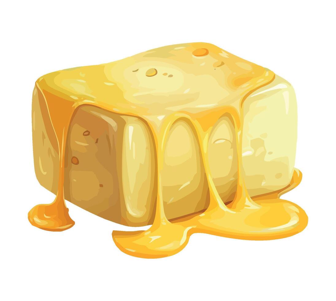 Freshly sliced cheddar cheese on white background icon isolated vector