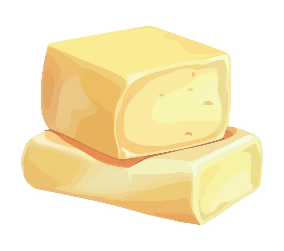 Fresh organic cheese slice, perfect appetizer snack icon isolated vector