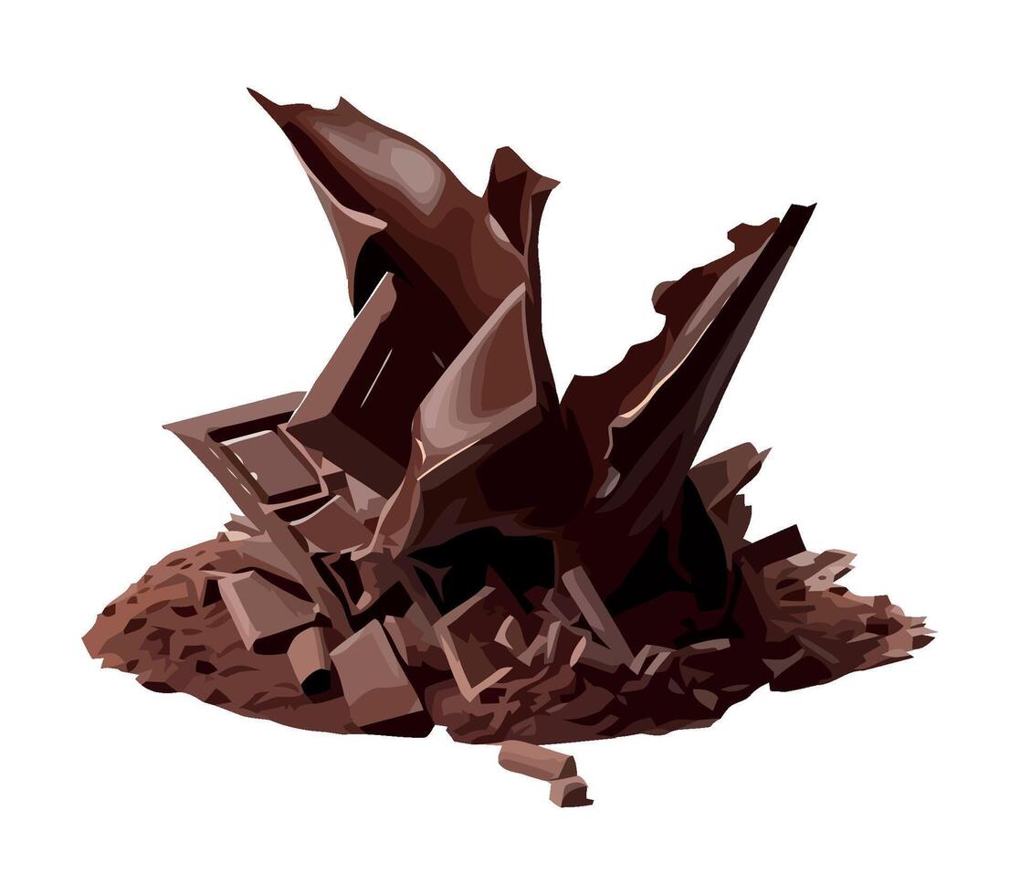 sweet chocolate for gourmet dessert icon isolated vector
