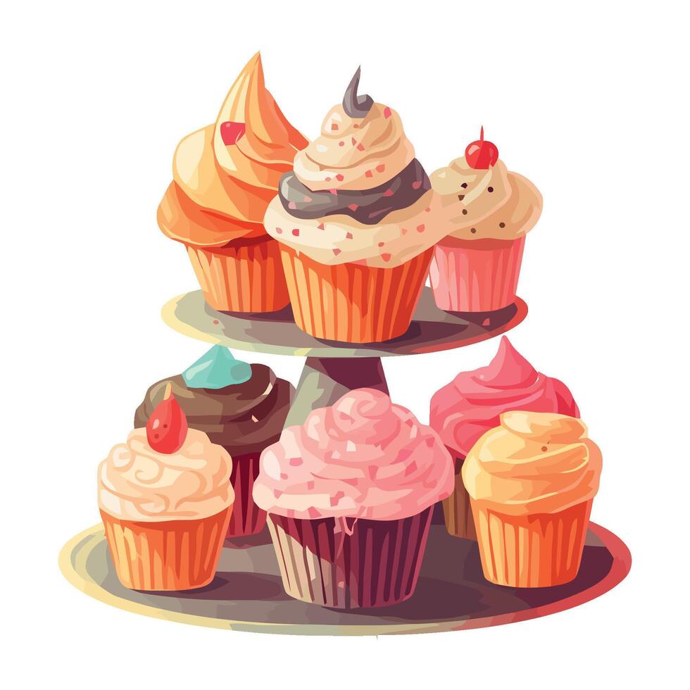 Sweet food icon snack, dessert fruit icon isolated vector