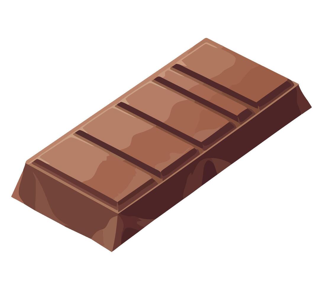 Sweet chocolate bar isolated on white background icon isolated vector