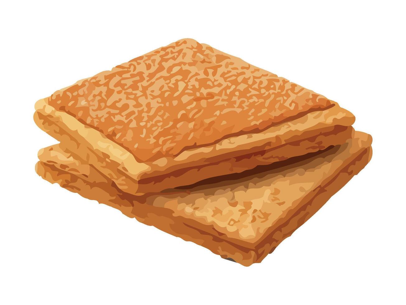 Healthy eating Fresh wafer stack with honey icon isolated vector