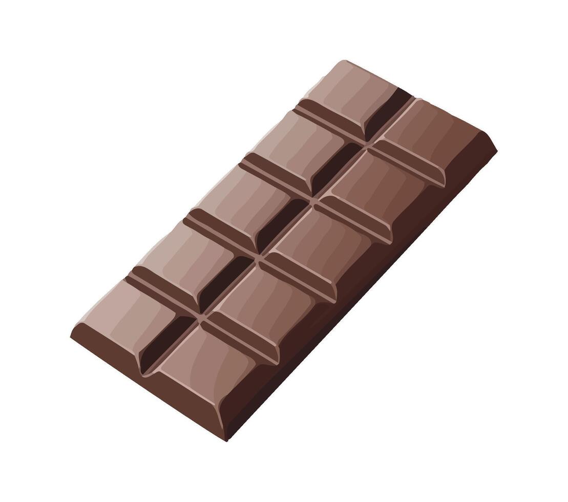 Sweet chocolate bar icon on white background icon isolated vector