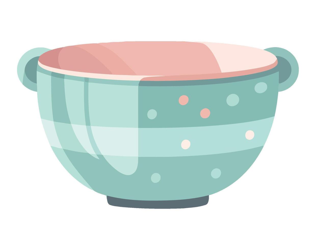 ceramic blue bowl icon isolated design vector