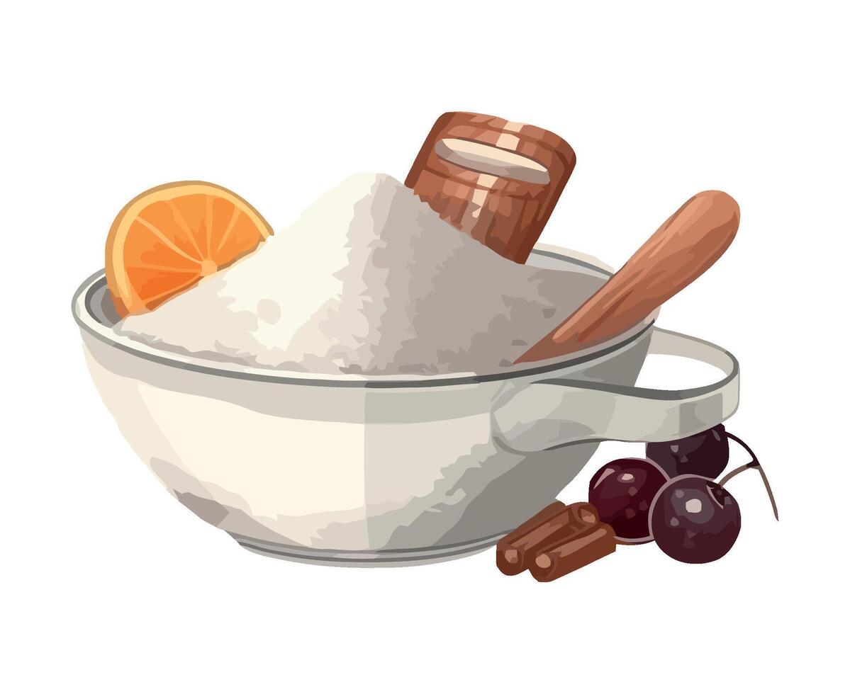 Fresh fruit and vegetables make healthy meals icon vector