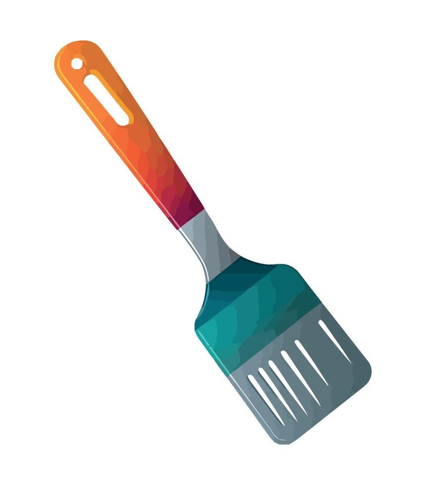 Clean silverware in flat domestic kitchen drawer icon vector