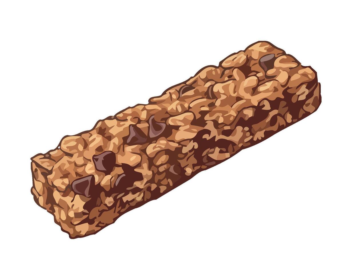 Fresh baked bread and cookies, a gourmet meal. illustration vector