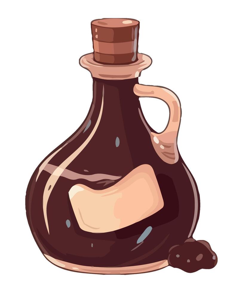 chocolate sauce in jar isolated icon design vector
