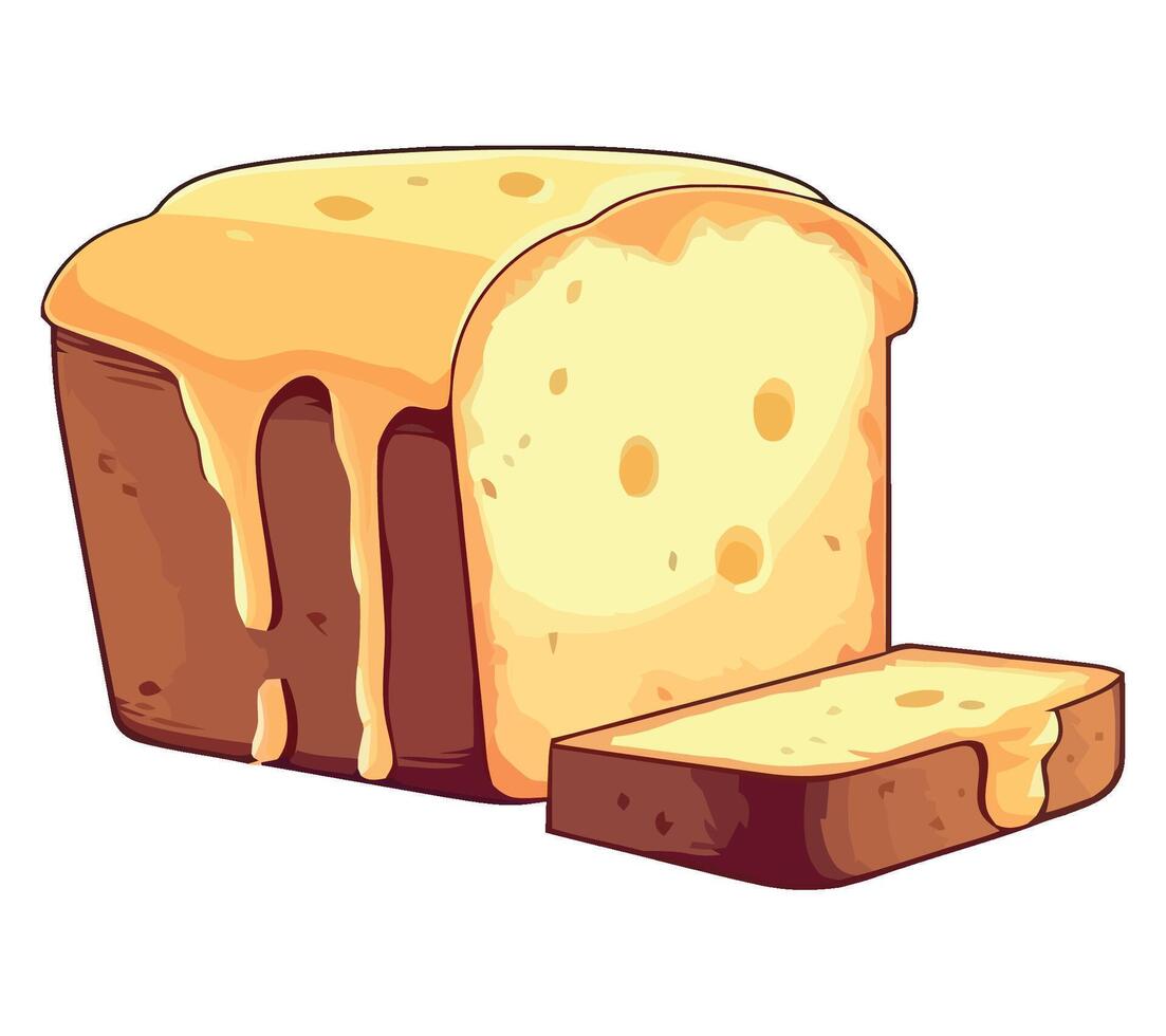 Freshly baked gourmet bread, perfect for lunch icon isolated vector