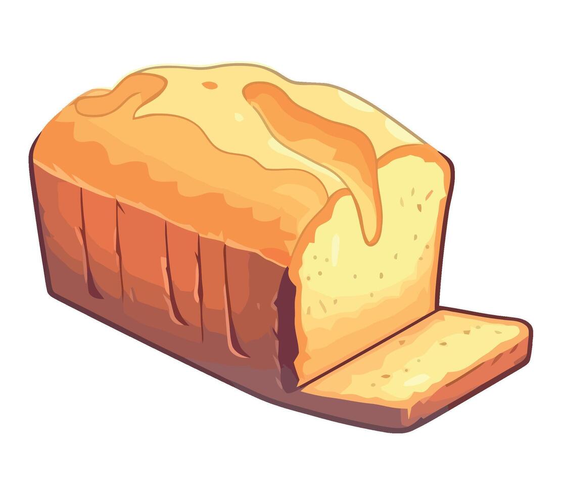 Sweet dessert baked with butter icon design isolated vector
