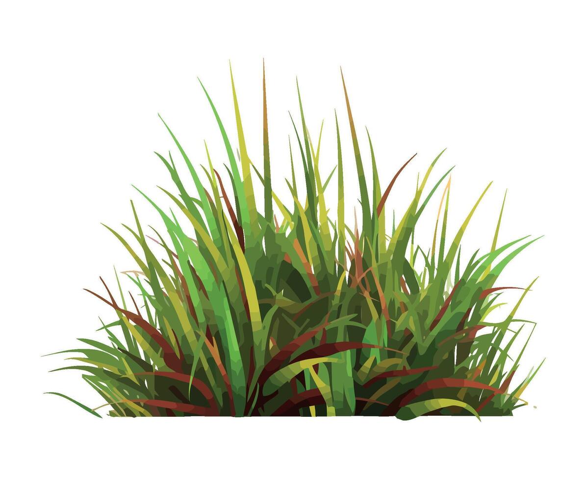 Green meadow grows, nature beauty in motion icon isolated vector