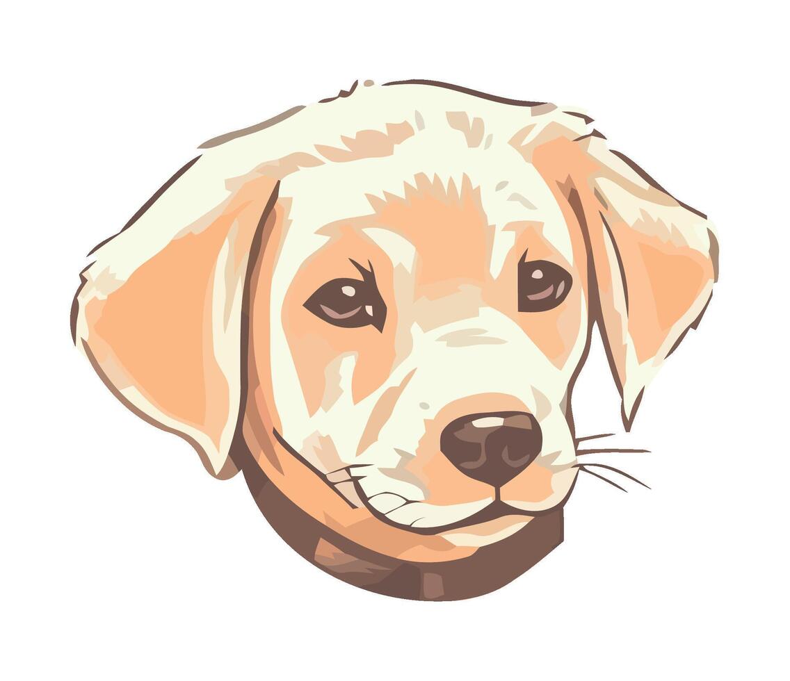 Cute puppy, loyalty and cheerful friendship icon isolated vector