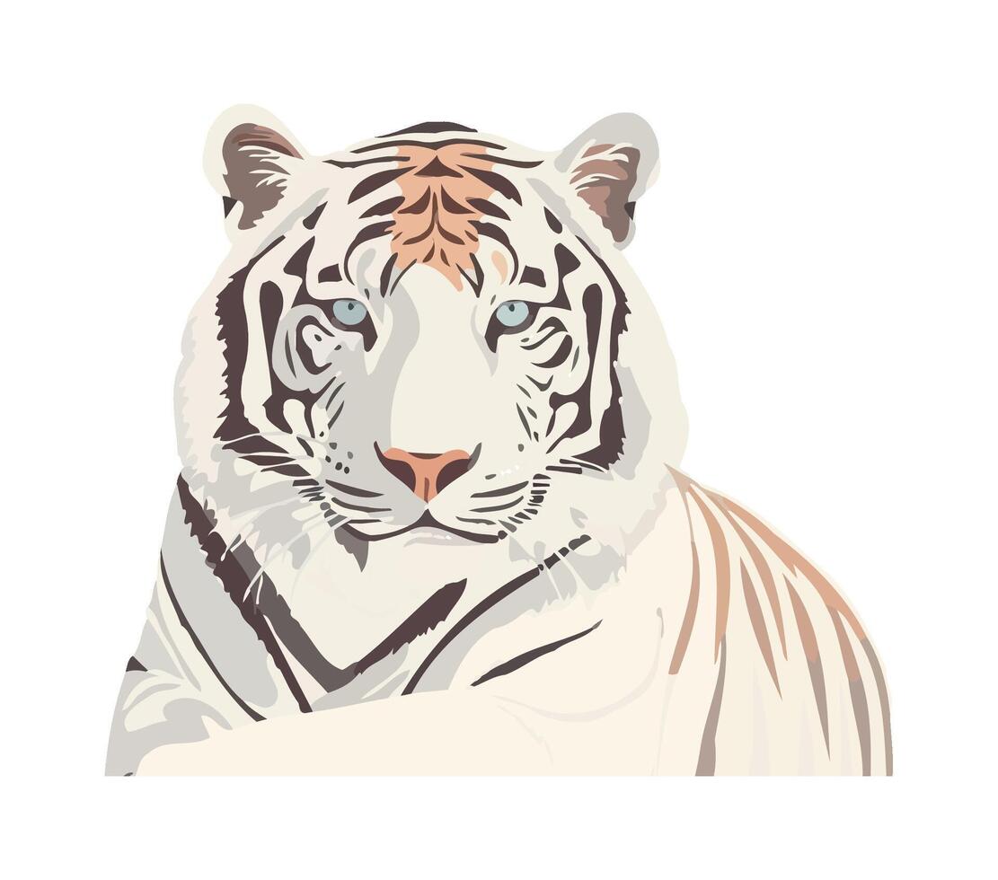 Tiger African Animal icon isolated illustration vector