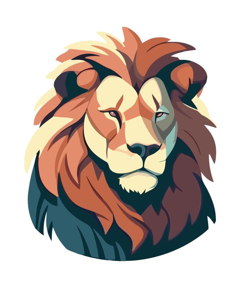 Lion Feline Magestic icon isolated illustration vector