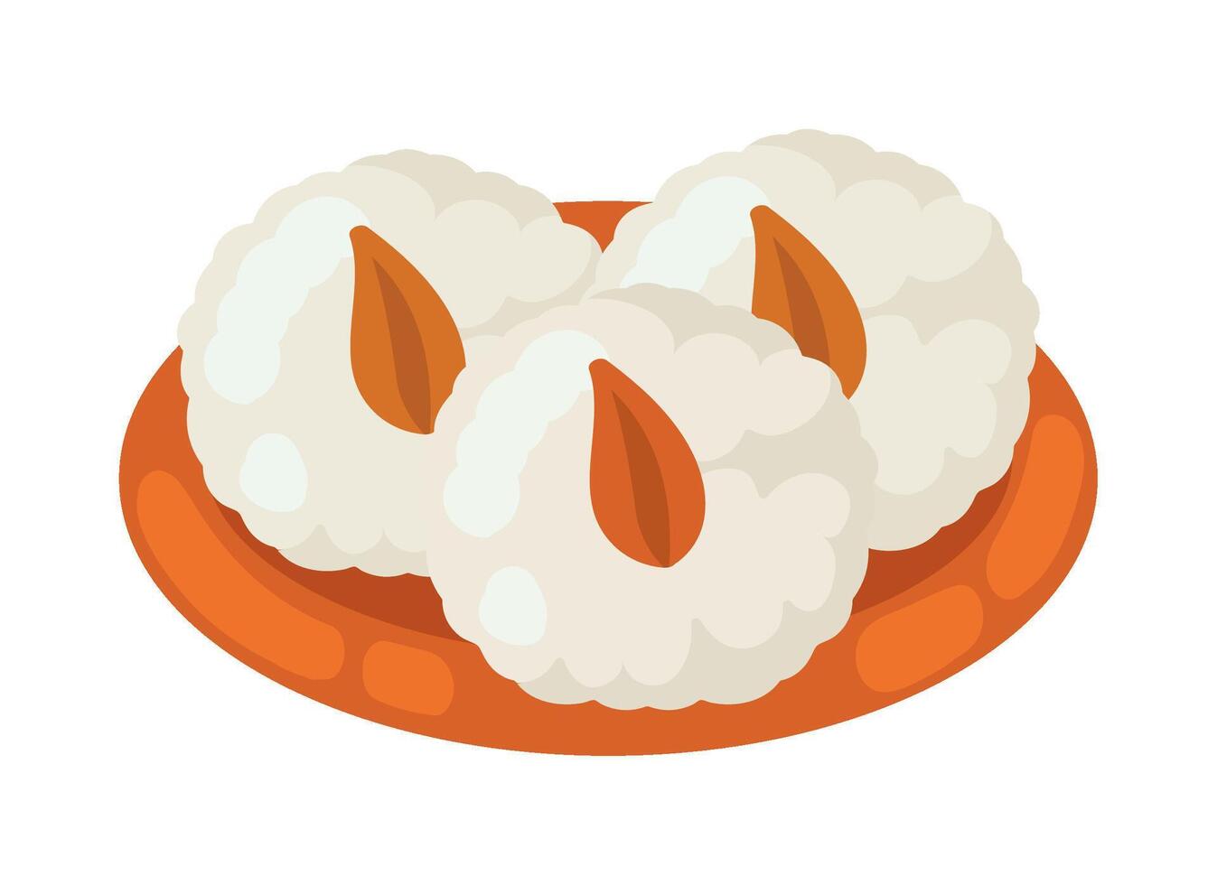 indian dessert for lohri icon isolated vector