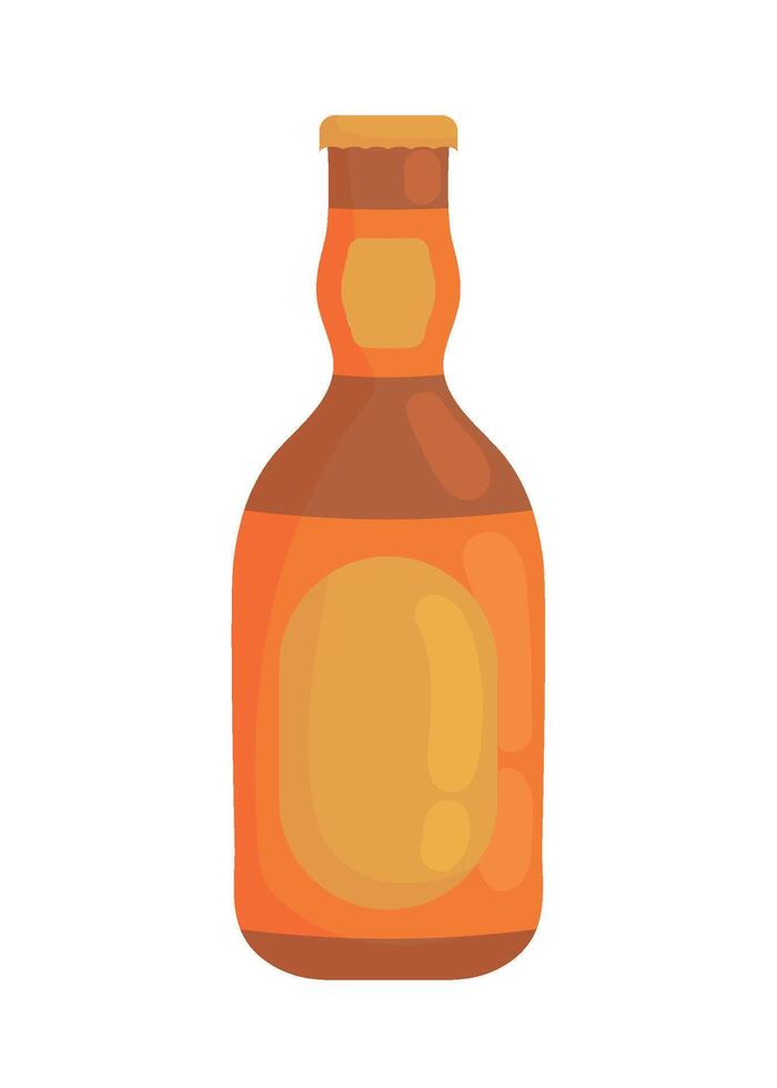 beer bottle icon isolated illustration vector