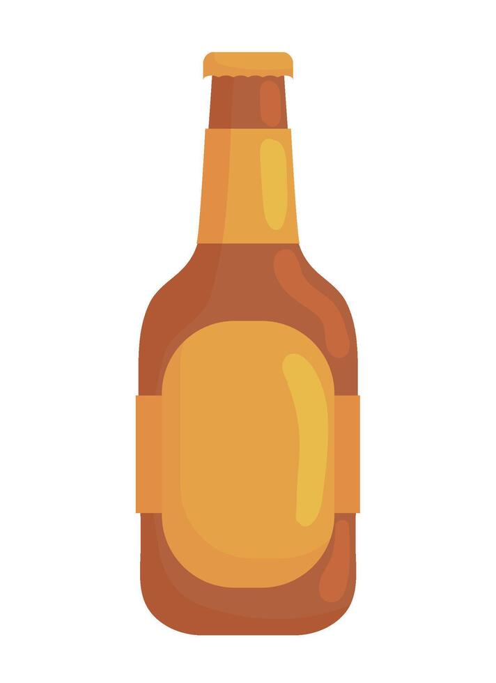 beer bottle drink icon isolated vector