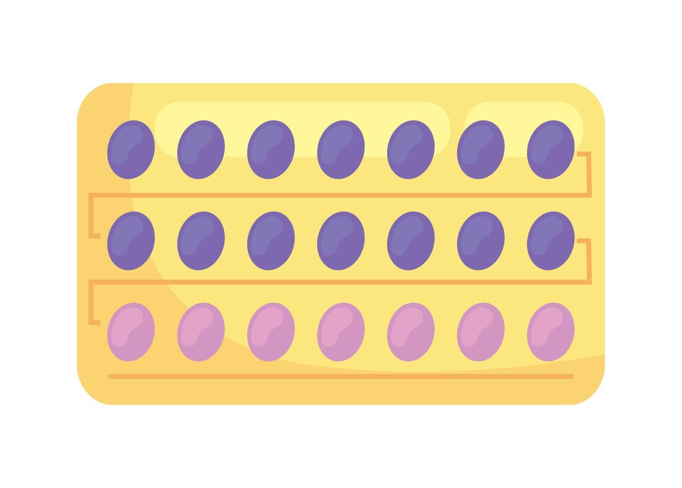 birth control pills prevention icon isolated vector