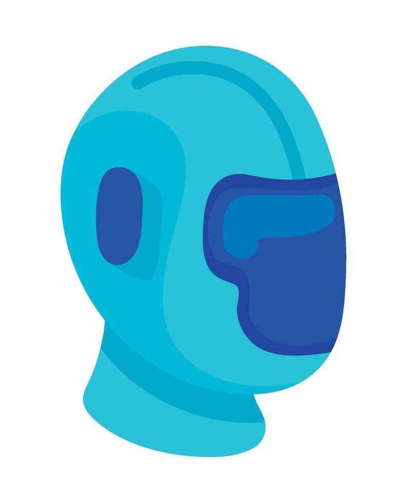 robot ai technology head isolated icon vector
