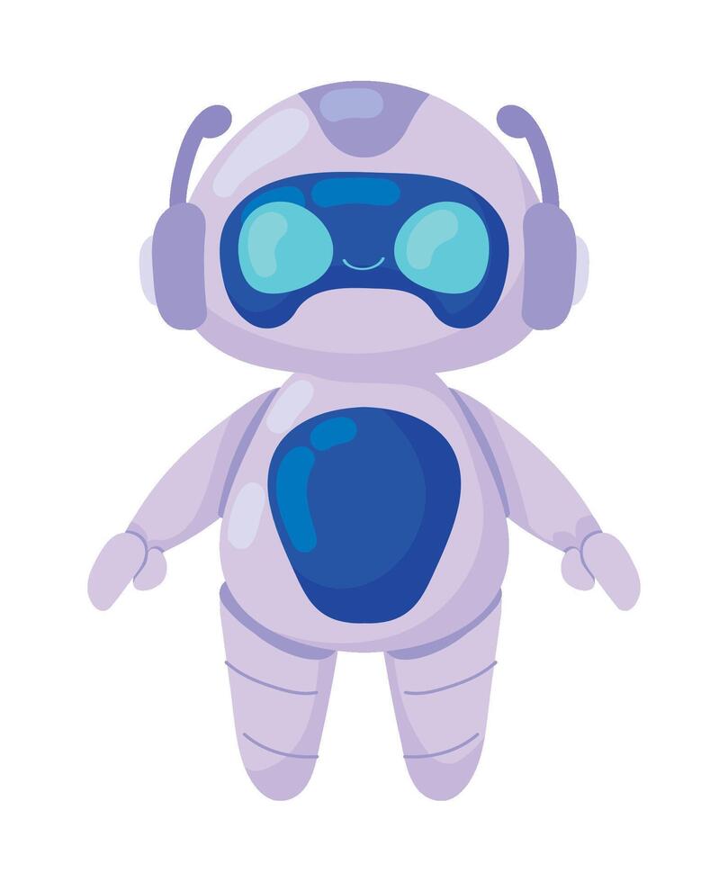 robot ai technology machine isolated icon vector