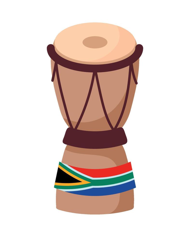 heritage day african drum isolated icon vector