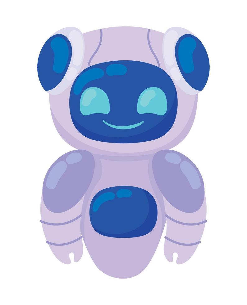 robot ai technology cyborg futuristic isolated icon vector