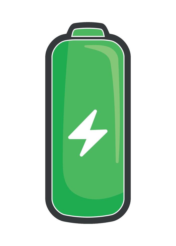 battery energy renewable illustration isolated vector