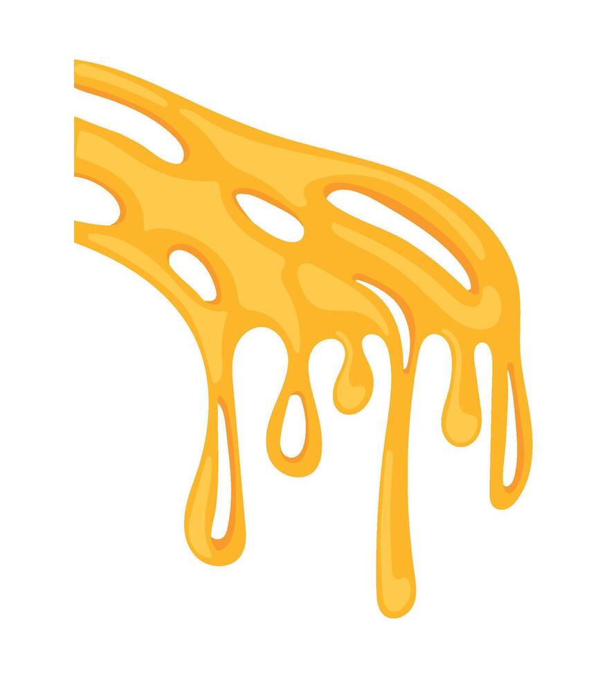 cheese sliced melted ingredient illustration vector